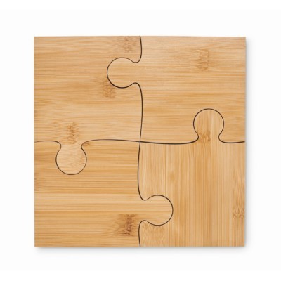 Set posavasos de madera personalizado